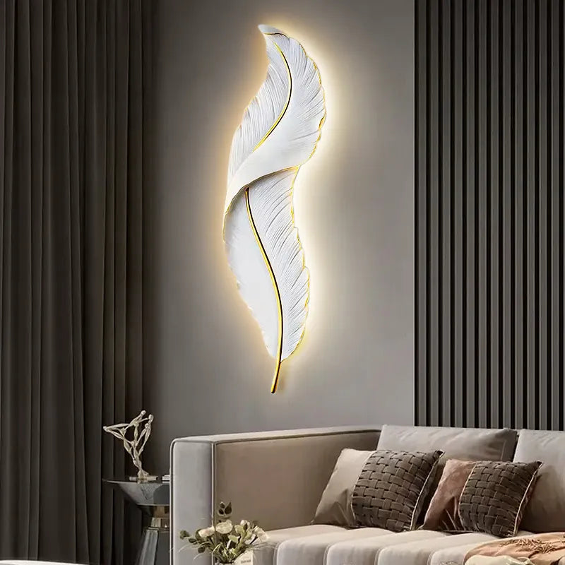 Nordic Feather Wall Lamp