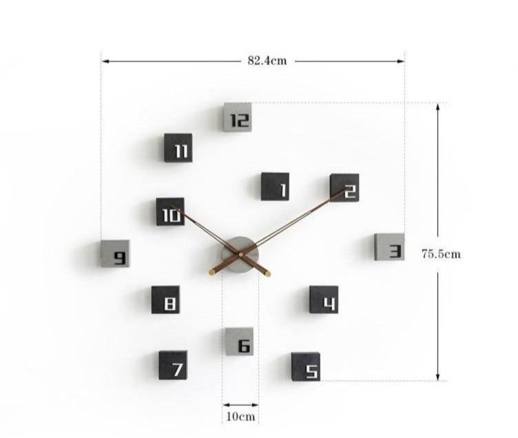 polyamide cubes Clock